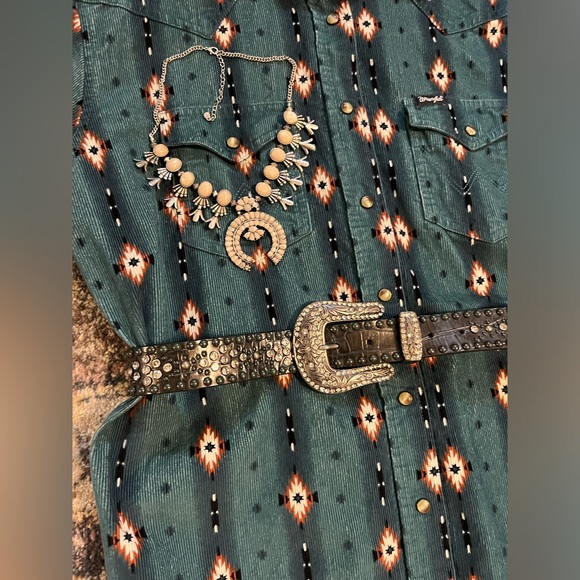 Wrangler Women’s Dress Western Belt and Necklace M/L - Picture 2 of 2